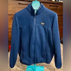 Men’s LL Bean Full Zip Fleece - Size Large - Blue